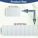 Clear Polycarbonate Roofing Sheet, Corrugated Plastic Greenhouse Panels, 3.28'x32.8'