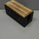 Paper Towel Dispenser Wall Mount, Paper Towel Holder Wall Mounted with Lid, Solid Wood Commercial C-Fold, Z-Fold, Trifold Hand Paper Towel Holder Dispenser Hand Towel Holder for Bathroom Kitchen Decor