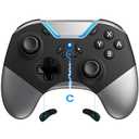 aghi Switch 2 Controller with Home Wake-up, Wireless Switch 2 Pro Controller for Switch 2/1/Lite/OLED with Loop Macro, Hall Effect Anti-Drift Joystick, C Button, HD Rumble, 6 Axis Gyro, Turbo