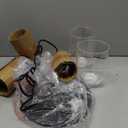 zeyu Modern Hanging Pendant Lights 2 Pack, Kitchen Pendant Lighting with Clear Glass Shade, Black and Gold Finish, ZG33M1L-2 BK+BG (4.7 Inch | 2 Pack)