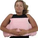 Zomaple Mastectomy Pillow - Post Surgery Pillow, Mastectomy Recovery Must Haves, Breast for After Heart Surgery, Reduction & Augmentation Patients Sleeping, Recovery Seatbelt Protection-Surgery Gift (Pink Gold Pillow Only)