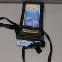 CACOE [Floatable] Floating Universal Waterproof Phone case 2 Pack-Up to 7.0",Phone Pouch with Adjustable Neck Lanyard,IPX8 Cellphone Dry Bags for Vacation Water ActivitiesBlack+Light Blue