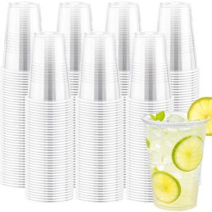 Lamosi 1000 Pack 12 oz Clear Plastic Cups,12 Ounce Disposable Cups, Cold Drinking Cups for Party, Events
