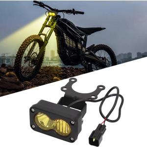 Dirtbike Headlight Kit for Talaria Sting R MX4 PC Lens Motorcycle Light Bar Led Headlamp (Yellow)