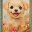 16x24 Frame Gold Blue, Elegant Floral 24x16 Picture Frame, for 16 x 24inch Gallery Photo Pic with HD Plexiglass, 1.5in Widen 1in Thick, Horizontal Vertical Wall Display