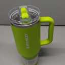 STANLEY Quencher ProTour Flip Straw Tumbler with Leakproof Lid | Built-In Straw & Handle | Cupholder Compatible for Travel | Insulated Stainless Steel Cup | BPA-Free (40 Ounces, Chartreuse)