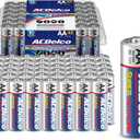 ACDelco 48-Count Double AA Batteries, Maximum Power Super Alkaline Battery, 10-Year Shelf Life, Reclosable Packaging