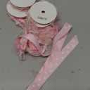 LaRibbons Pink Ribbons for Crafts 6 Rolls 27.5 Yards Total Thin Pink Ribbon for Baby Shower Sewing Gift Wrapping Clothing Trim Party and Home Decor