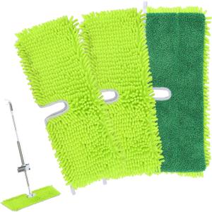 18" 2-Sided Mop Pads for Libman 18" 2-Sided Microfiber Dust Mop | Hardwood Floor Mop - Dual-Action Flip Mop - Double Sided Replacement Pad for Dry/Wet Use - Hard Surface Floor Duster Mop Head - 3Pack