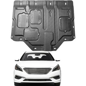 Mud Flaps Engine Guards for Hyundai Sonata 2015 2016 2017 2018 2019 Front Engine Splash Shield Guards Suitable for Sonata Under Engine Cover Directly Replace Original One Black