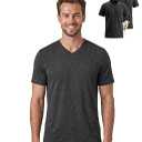 SUNCHIRI 2 Pack Merino Wool T Shirts for Men, Merino Wool V-Neck 100% Wool Base Layer, Breathable Undershirt for Travel, Fitness (Darkgrey, XL)