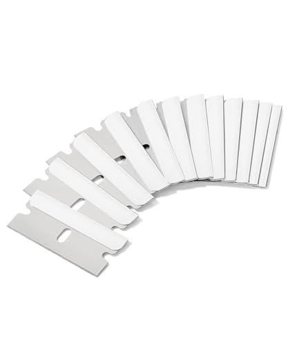 Bates Single Edge Razor Blades, 100 Pack, Stainless Steel Straight Edge Razor Blades