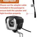 Electric Bike Headlight for Night Riding 3 Pins Male Connector LED Front Light 24V 36V 48V 52V Waterproof Ultra Bright Bike Safety Light for EBike Mounting on Front Fork