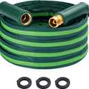 30FT Garden Hose, Ultra Lightweight All-Weather Flat Water Hose 5/8-Inch