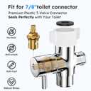 Arofa Handheld Toilet Bidet Sprayer for Toilet-Adjustable Water Pressure Control with Bidet Hose for Feminine Wash, Stainless Steel Brushed Nickel Bidet Faucet Cloth Diaper for Baby Wash