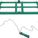 Garvee Drag Harrow Driveway Grader & Lawn Leveling Rake 8 FT, Driveway Drag for Gravel with 6 FT Chain, Tow Behind Lawn Rake for ATV, UTV, Tractor, Mower, Power Rake for Gravel, Sand, Soil, Hay