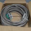 5/16 Stainless Steel Cable150FT, 7x19 Strands Aircraft Cable, 9000 lbs Breaking Strength Stainless Steel Wire Rope with M8 Clips Clamp and Thimbles for Boat Lift Cable,Winch Cable