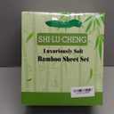 Shilucheng 4 Piece King Sheet Sets, Cooling Sheets, Blend Rayon Derived from Bamboo, Deep Pocket Up to 16", Breathable & Soft Bed Sheets, Hotel Silky Bedding Set, Dark Grey