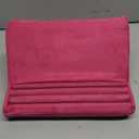 BZVV Soft Tablet Stand Pillow with Pocket,Adjustable 3 Viewing Angle,Lazy Holder for Bed Sofa,Compatible with iPads Tablets eReaders Smartphones Books Magazines (Rose Red)