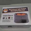 Lower Back Massager with Heat, Heating Pad for Back, Portable Waist Massage Belt with 3 Heat 3 Vibration, 5000mAh Battery, Adjustable Size, Touchscreen Control, Christmas Gifts for Mom Dad