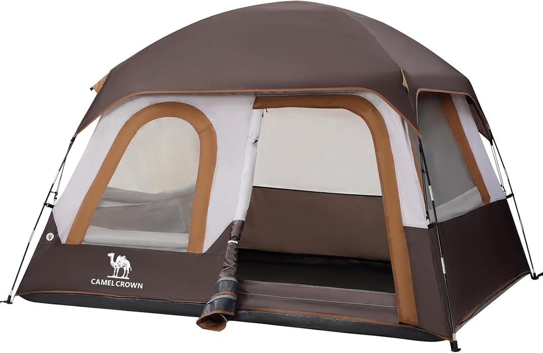 CAMEL CROWN 3/ 4 Person Tent Waterproof Lightweight Portable Backpacking Tent for Outdoor Camping Hiking