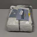 Pinch Pleated 100% Blackout Linen Curtains 102 Inches Long for Bedroom Living Room Pinch Pleat Linen Curtains Boho Farmhouse Modern Memory Trained Natural Cream Soundproof Pleated Drapes 40x102