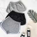 Cameway 4 Pack Women's Cotton Yoga Dance Short Pants Summer Athletic Cycling Hiking Sports Shorts (S)