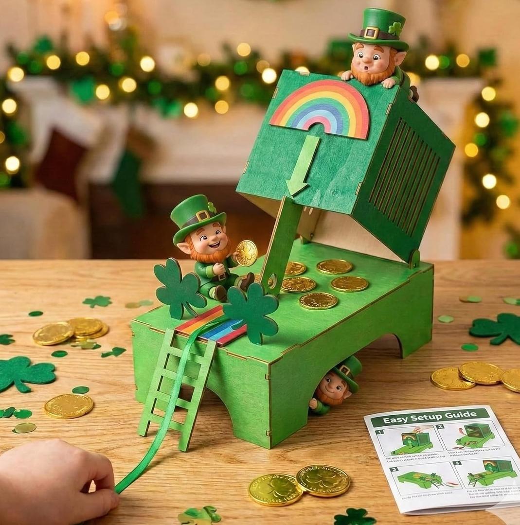 St. Patrick's Day Decorations Leprechaun Trap Kit -St Patrick's Day DIY Toys -Leprechaun Trap Decorations
