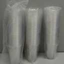 Freshware Clear Plastic Cups [100 Pack - 20 oz] Disposable Cups for Iced Coffee, Smoothie, Milkshake, Cold Drinks