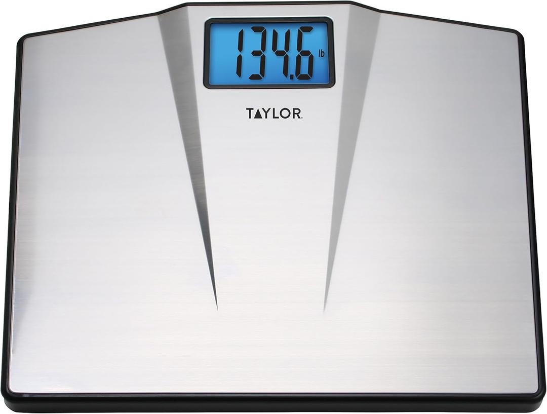 Taylor Digital Bathroom Scale, 1 Count (Pack of 1), Silver