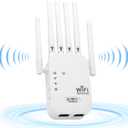 WiFi Extender Signal Booster,WiFi Booster with 1200Mbps Dual Band WiFi Extenders Signal Booster for Home,WiFi Repeater with Ethernet Port Covers up to 10000sq. ft and 55+ Devices