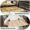 EcoDispose Non-Stick Precut Parchment Paper Baking Sheets Full Pan liner for Bake (16-3/8" x 24-3/8",White,1000PCS)