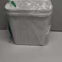 1.8 Gallon Plastic Swing-top Trash Can, Small Garbage Can with Swing Lid, Slightly Gray