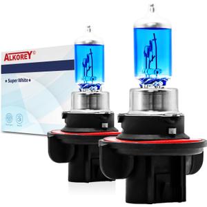 9008 H13 Car Headlight Bulb 60/55w,12V Super White 5000K Auto Halogen Lamp,High And Low Beam White Light, Fog Replacement Bulb,2 Pack