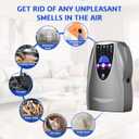 Ozone Machine, 1000mg/h Multipurpose Ozone Machine for Air, Water, Fruits, Vegetables Cleaner Device in Water - Dark Gray