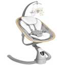 Angelbliss Baby Swing with Cry Detection, Electric Swing - Side-to-Side & 180 Rotation, for Infants & Toddlers (Grey) with 5 Speeds