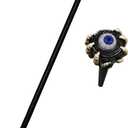 Nicky Bigs Novelties Voodoo Staff Canes for Halloween Witch or Wizard Sorcerer Warlock Staffs Skeleton Hand Eyeball Cane Stick Cosplay Adult Costume Prop