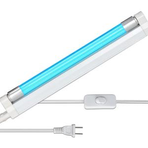 Coospider 6W UV Light Ozone Free,253.7nm Sanitizer Lamp with Cord and Plug, UVC Lamp for Shoes/Closet/Cabinet/Bathroom 110V CTUV-6 Perfect Father's Day Gifts