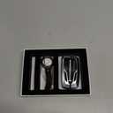 Alloy Car Key Case Rings Cover Holder for BMW 1 3 5 7 Series 530 F48 X1 X2 X3 X4 X5 X6 Classic Engine Head Concept (B Style Sliver)