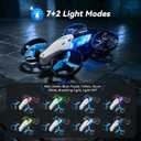 2-in-1 Drones for Kids 8-12 with 7+2 Light Modes,5 Flying Postures,Mini Drone for Age 14 Boys Small Micro Indoor Nano RC Remote Control Quadcopter with Land Mode,Auto rotation,Circle Fly,Altitude Hold