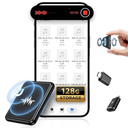 128G (9800 Hour) Voice Activated Recorder, Double-Sided Magnetic Voice Recorder with Playback, Audio Recorder with AI Intelligent Noise Reduction, 70H Continuous for Lectures, Meetings