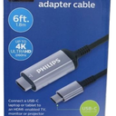 Philips Elite SWV9120C/27 6' USB-C to HDMI Adapter Cable