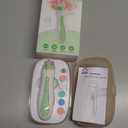 Baby Nail Trimmer Electric, 15 in 1 Baby Nail Clippers for Gentle Nail Care, Rechargeable Baby Nail File Electric with Light &15 Grinding Pads for Infant Toddler, Green