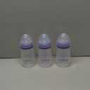 Lansinoh Anti-Colic Baby Bottles, BPA-Free Plastic, 8 Ounces, 3 Count, Medium Flow Nipples (Size M), Breastfeeding Bottle with NaturalWave Design