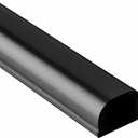 Yecaye 128in Wall Cord Hider for 1 Mini Wire, On-Wall Cord Cover Channel, Wire Concealer, Cable Cover Cable Management for Home Office, W0.5in H0.31in, Black