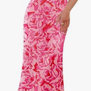 ZESICA Women's Summer Floral Sleeveless Bodycon Maxi Dress 2026 Spaghetti Strap Wedding Guest Vacation Long Dresses Sundress