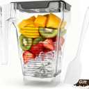 75 oz Blender Jar for Blendtec Four-sided Blender Pitcher Replacement Fits for Blend tec Blenders All Models - 32 oz Blending Capacity | Dual Stainless Blade