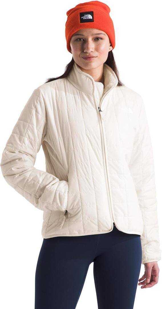 THE NORTH FACE Women's Junction Insulated Jacket (Standard & Plus Size) | Water Repellent Winter Coat & Zip Hand Pockets (Medium, White Dune)