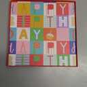 BIOBROWN Medium Birthday Gift Boxes with Lids for Presents, 9x9x9 Inches Colorful Block Design Collapsible Gift Box for Birthday, Baby Shower, Party