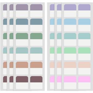 240 Pcs Sticky Index Tabs, Colored Book Sticky Tabs for Notebooks, Repositionable Page Tabs for Notebooks File Classification,12 Colors (1 Inch) (Morandi)